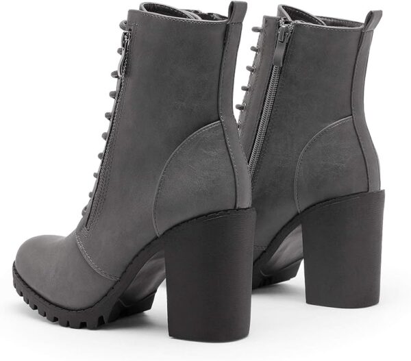 DREAM PAIRS Bottines à talon épais pour femme – Image 5