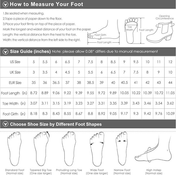 DREAM PAIRS Bottines à talon épais pour femme – Image 2