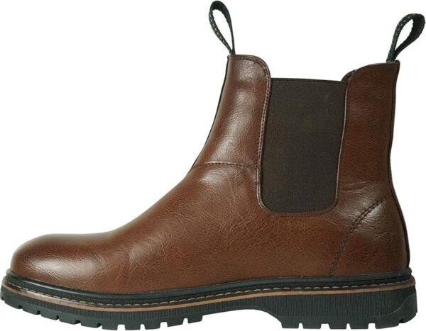 bravo! Bottes MARK d'hiver imperméables pour homme - Botte en fourrure à double glissières ou double élastiques, noir/marron – Image 7