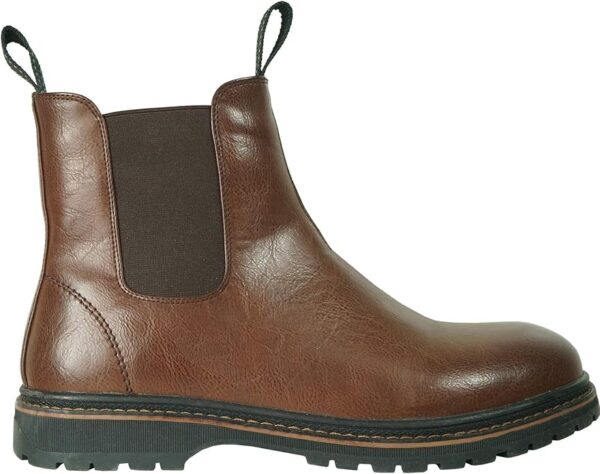 bravo! Bottes MARK d'hiver imperméables pour homme - Botte en fourrure à double glissières ou double élastiques, noir/marron – Image 3