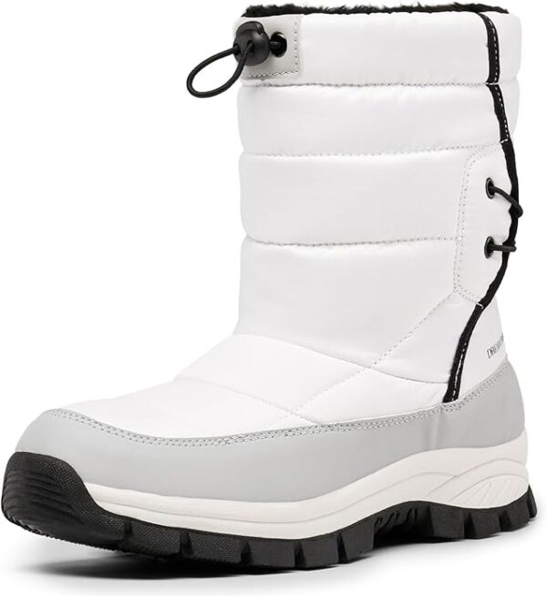 DREAM PAIRS Bottes de neige d'hiver imperméables légères et chaudes pour femme