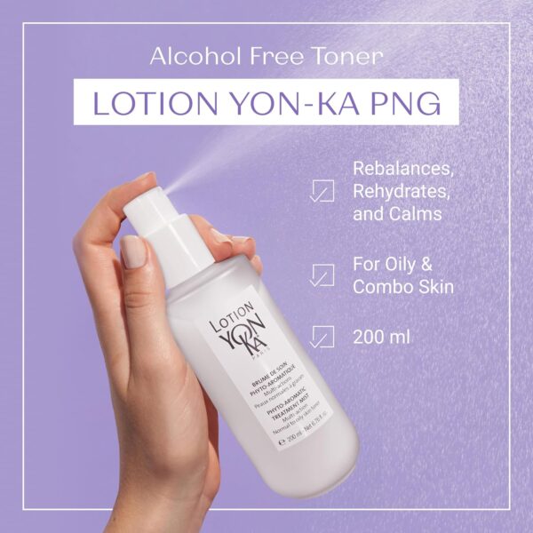 Lotion Yon-Ka NOS | Tonique hydratante pour le visage pour peaux normales à grasses | Brume rafraîchissante pour purifier et hydrater | Vaporiser aux huiles essentielles Quintessence – Image 8