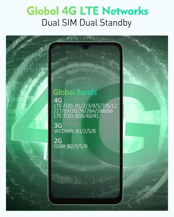 Téléphone portable débloqué Canada, Ulefone Note 19, Android 14 Go, Octa-core, 3 + 32 Go (512 Go étendu), 6,6" HD+, 8 MP + 5 MP, 5000 mAh, Global 4G LTE, 3 emplacements pour cartes/déverrouillage – Image 4